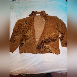 Womens Leppard & tiger print cardigan